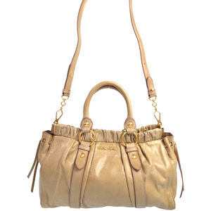 Miu Miu 2way Handbag Beige